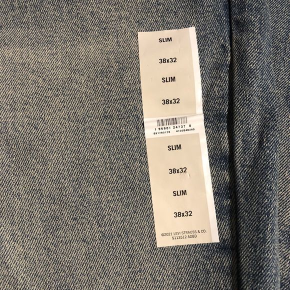 Signature by Levi Strauss Slim Fit Denim Jeans  Mens Size 38X30 - Picture 12 of 14